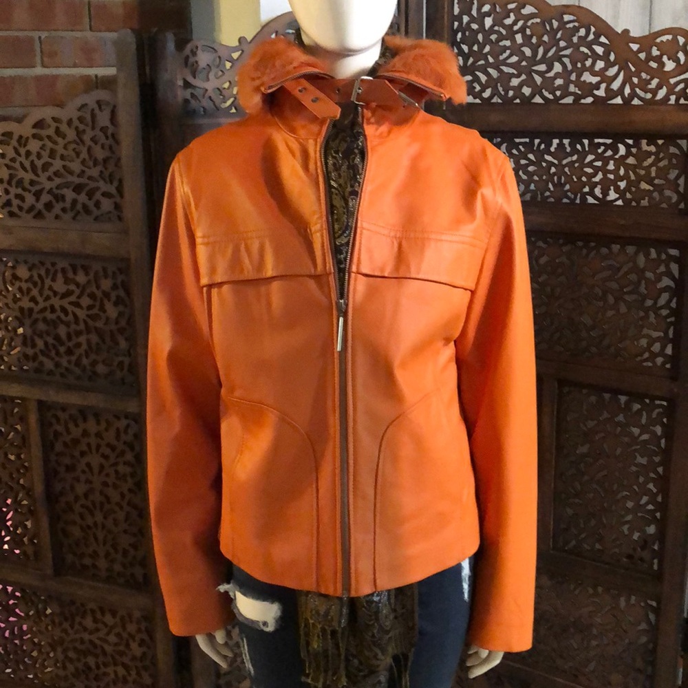 Wilson’s orange leather jacket